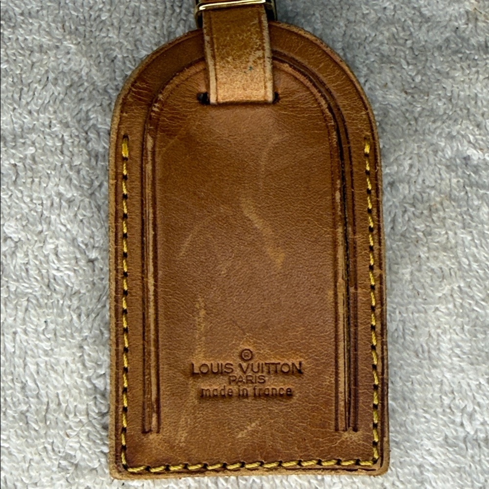 Vintage Louis Vuitton Luggage Tag and Poignier in Vachetta Leather (13N) - Picture 4 of 8